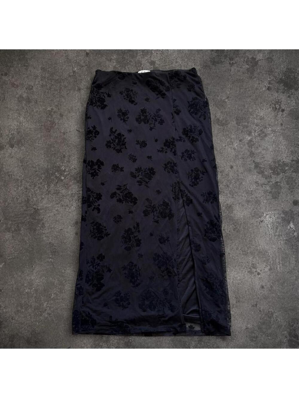 Derek Heart Women's Black and Navy Skirt